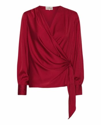 Karmamia Ines Bluse Dyb Rød