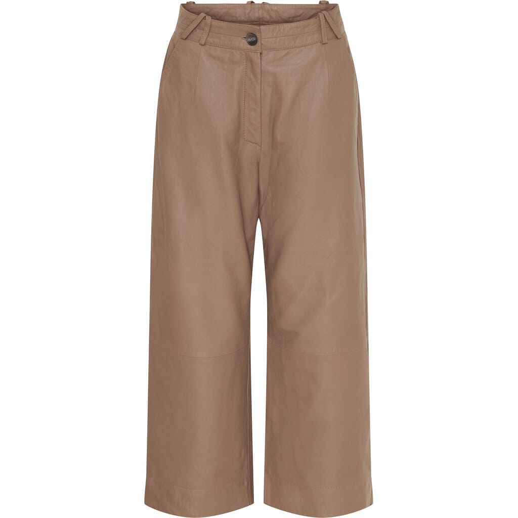 Notyz_Wide_Pants_Leather_100234_Taupe_Butik_Friis