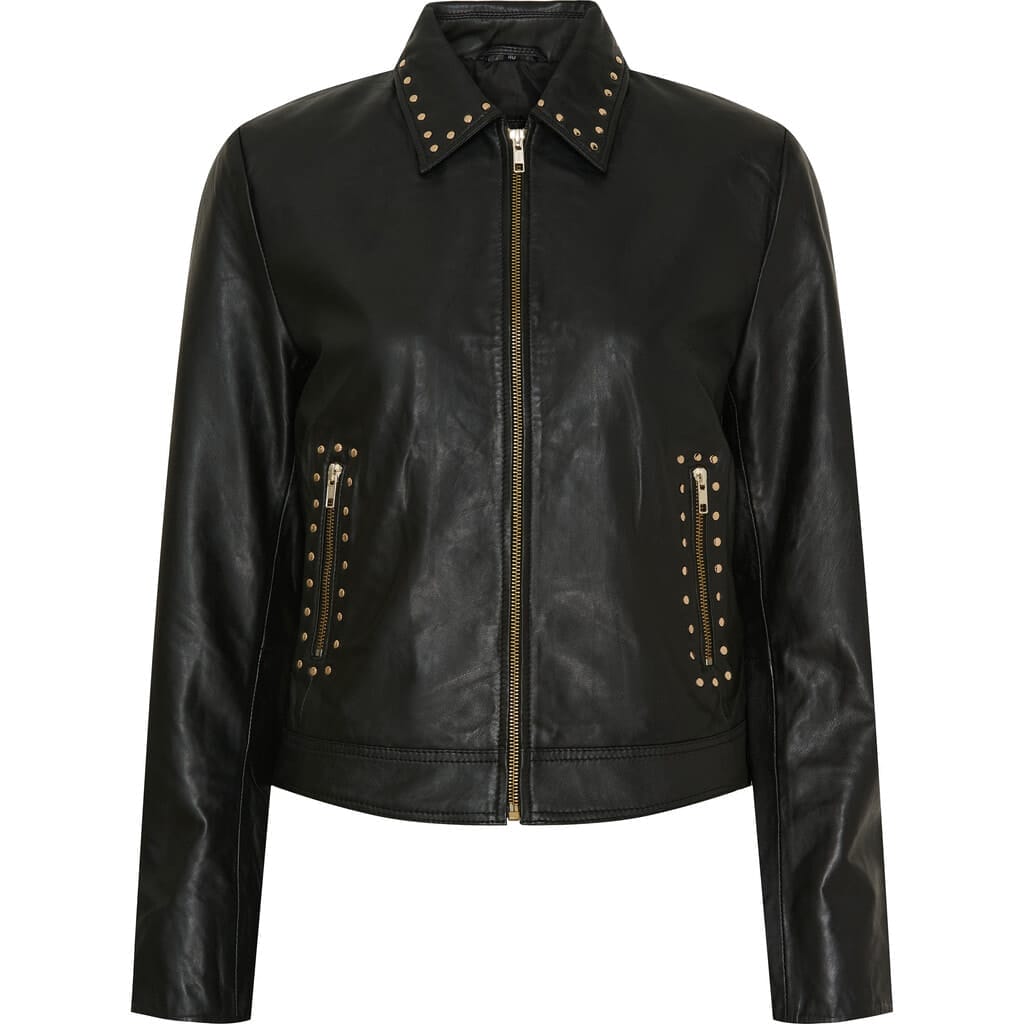 Notyz_Biker_Jacket_11356_black_w._light_gold_Butik_Friis