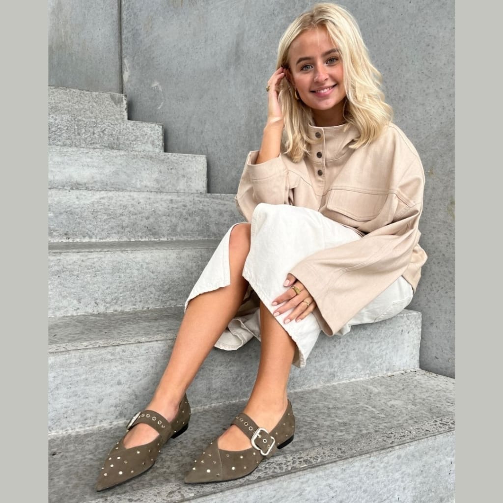 Copenhagen_Shoes_Be_Sure_Ballarina_CS8429_Army_Butik_Friis5