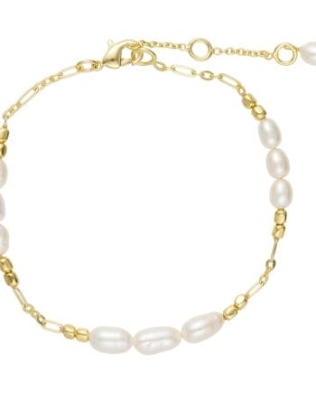Pure By Nat Merle Armbånd Pearl Guldbelagt