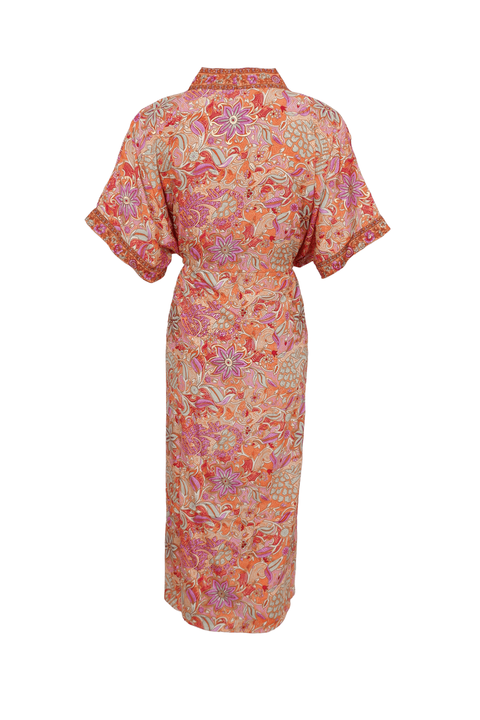 Black_Colour_Luna_Kaftan_Tie_Dress_Pacifique_Orange_Butik_Friis1