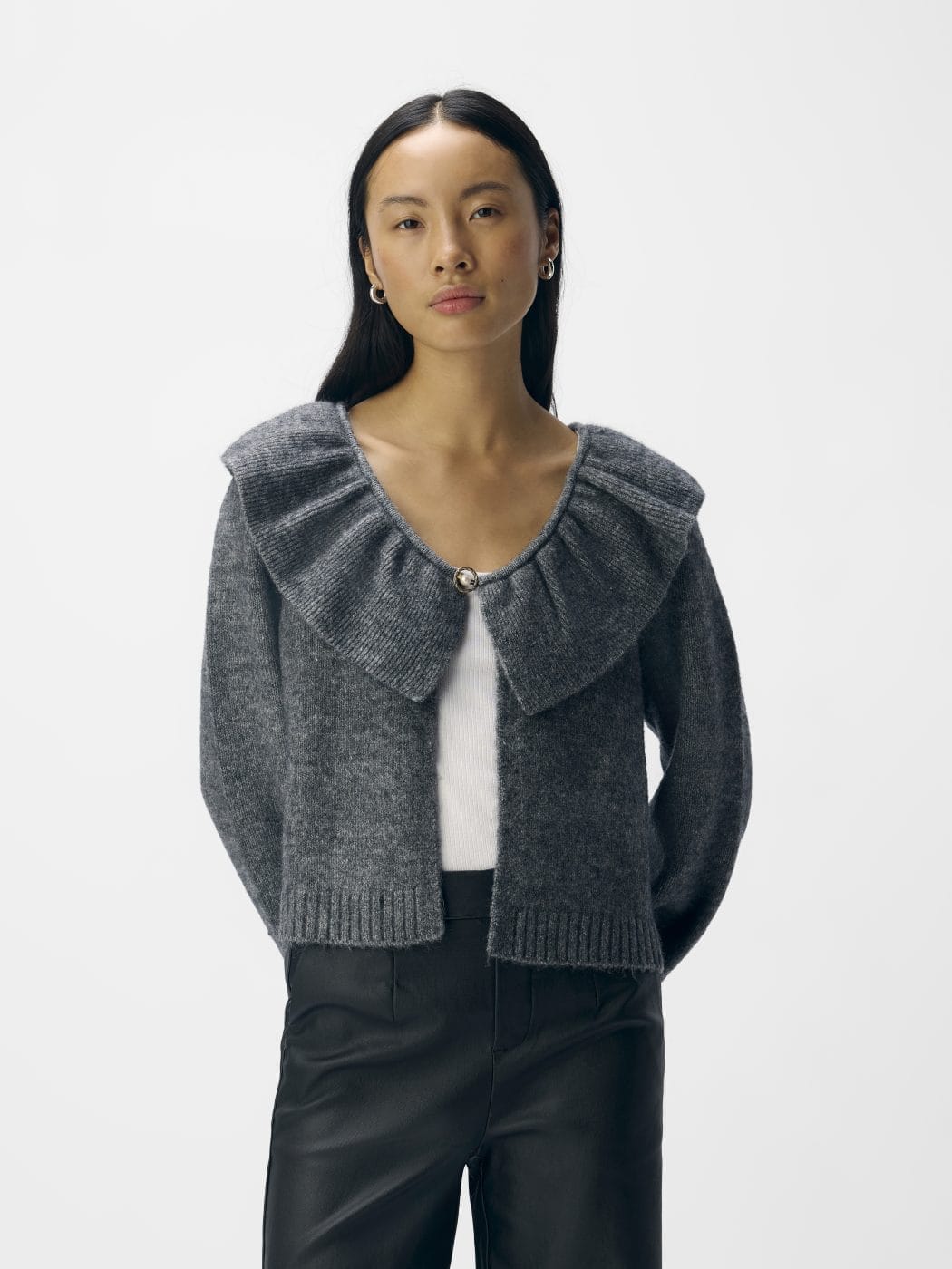Object_Denisi_Strik_Cardigan_Grey_Melange_Grå_23047269_Butik_Friis3
