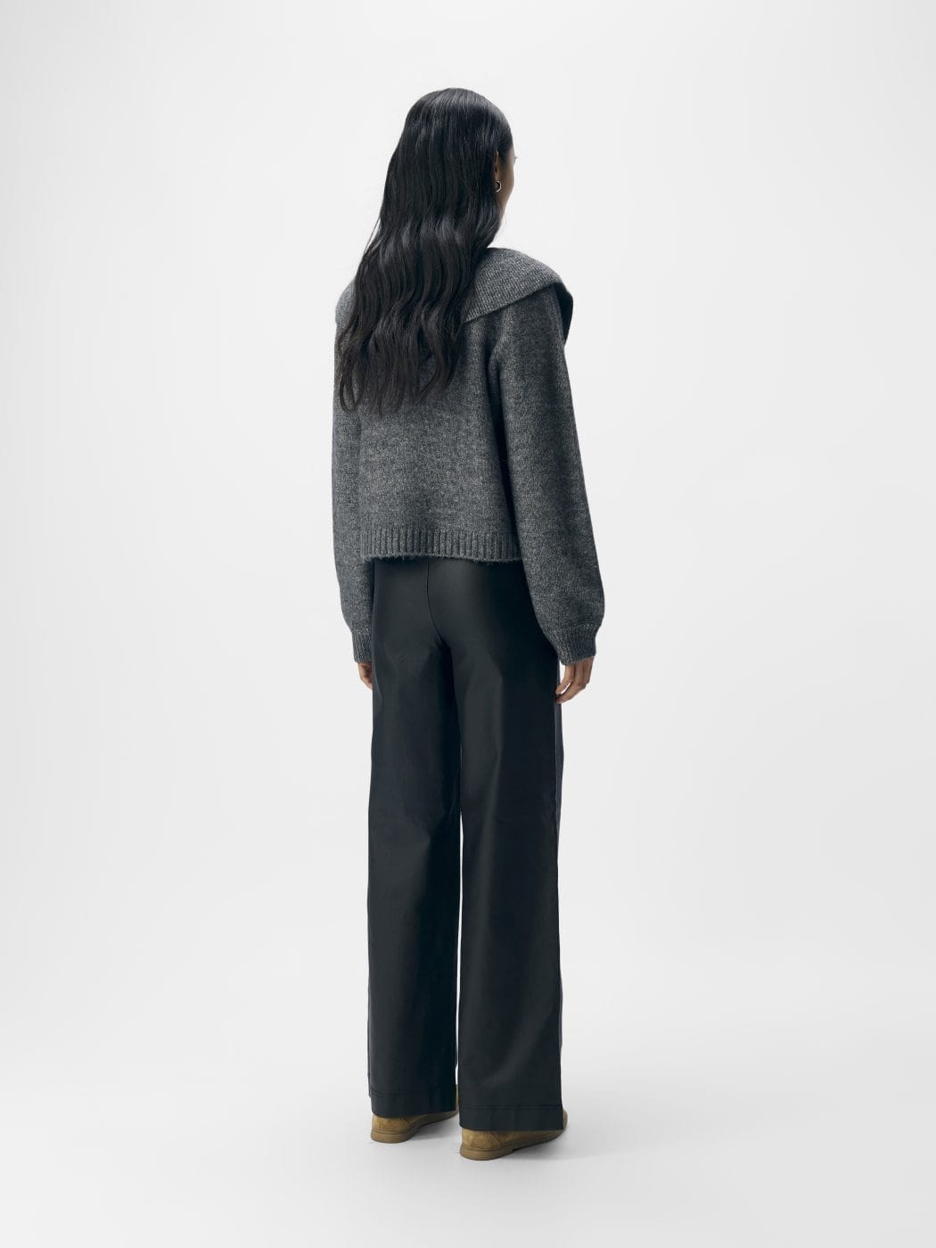 Object_Denisi_Strik_Cardigan_Grey_Melange_Grå_23047269_Butik_Friis5