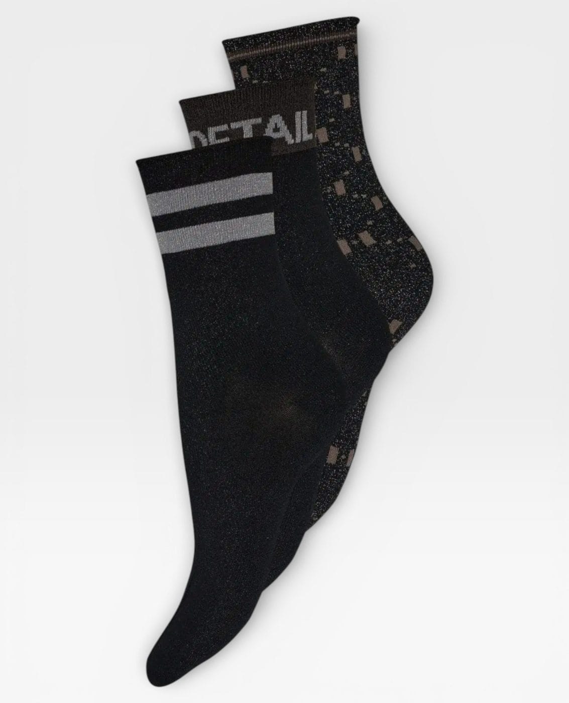 Hype The Detail 3-Pack Strømper Sort