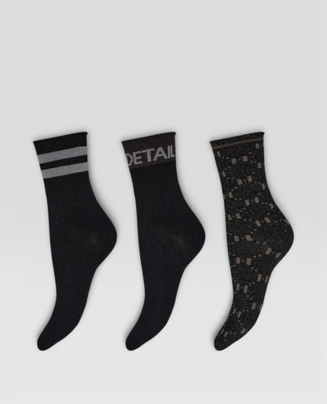 Hype The Detail 3-Pack Strømper Sort