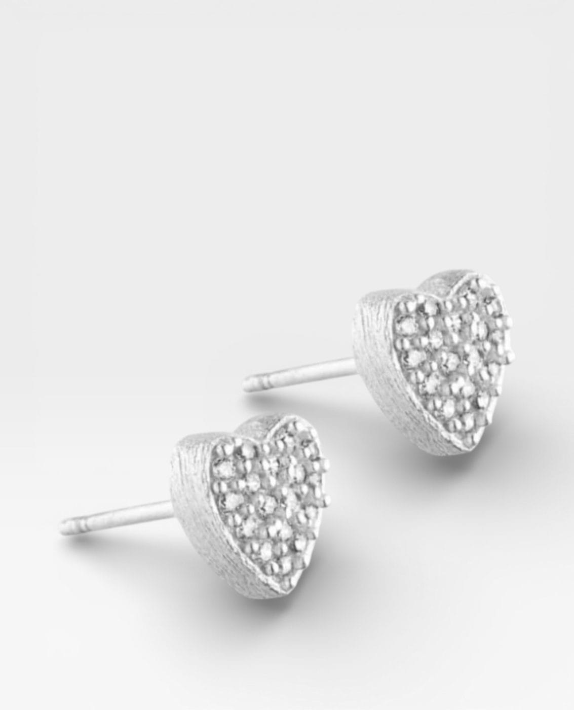 Pure By Nat Esmée Post Øreringe M. Zirkoner Sølvbelagt