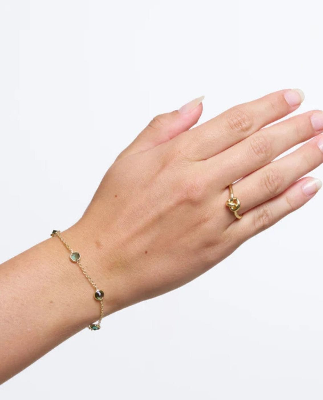 Pure By Nat Lilou Fingerring M. Knude Guldbelagt