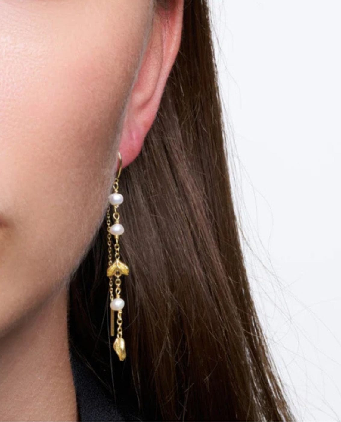 Pure By Nat Nadia Ørering M. Perler Guldbelagt