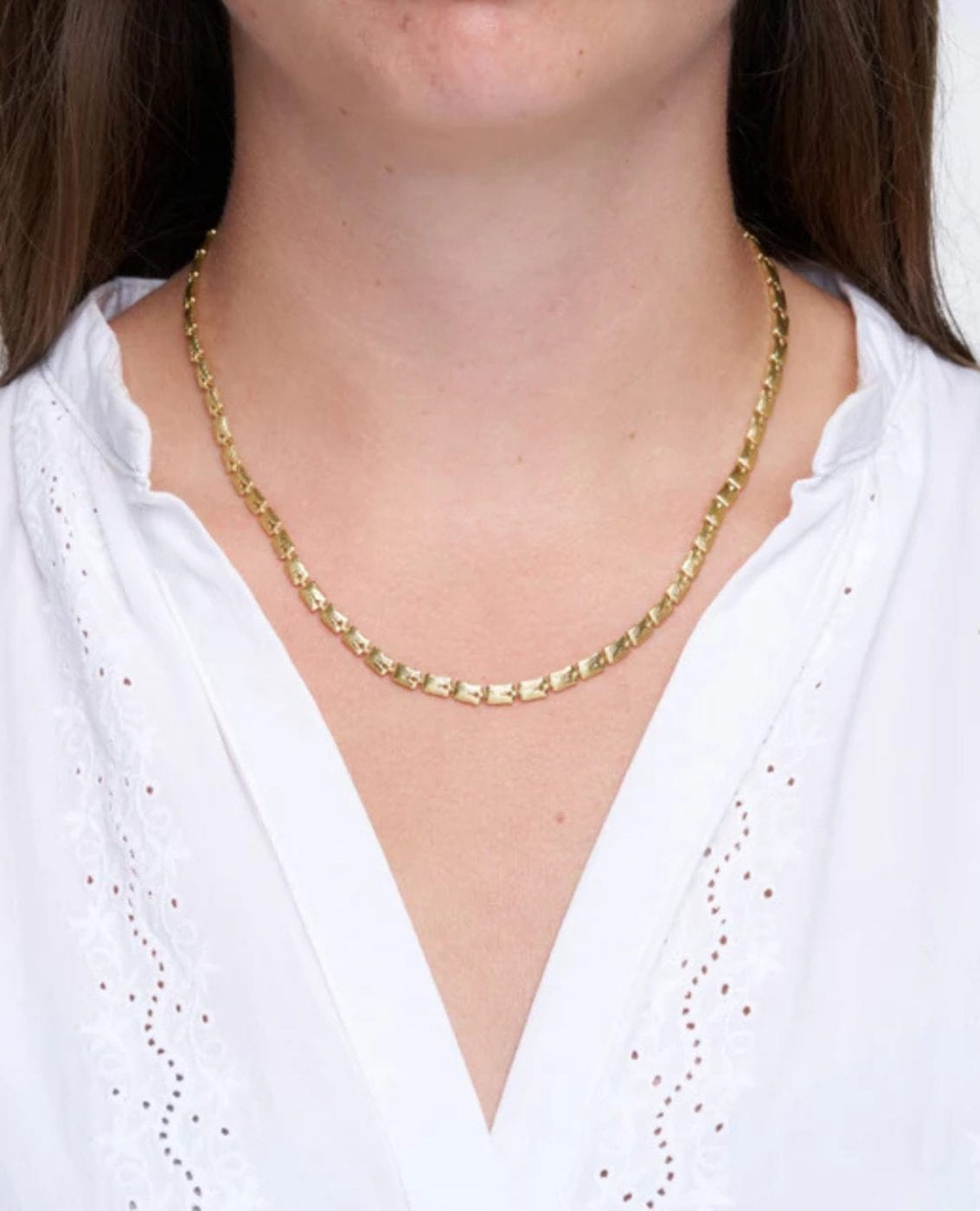 Pure By Nat Una Halskæde Guldbelagt