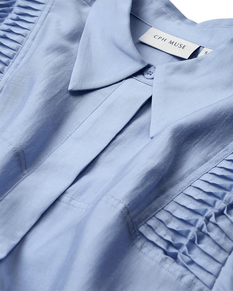 Copenhagen Muse Molly Skjorte Blue Heron