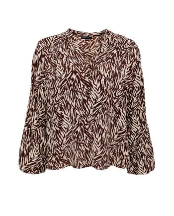 Black Colour Luna Bluse Golden Toffee