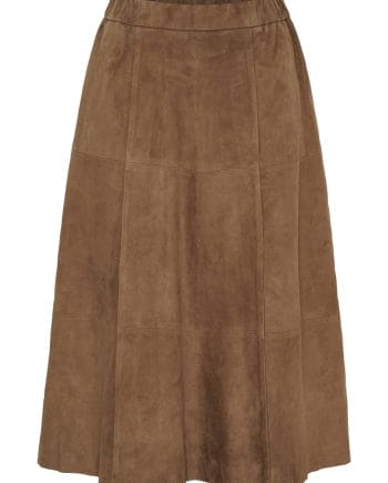 BTF-CPH Flora Suede Nederdel Nude Brun