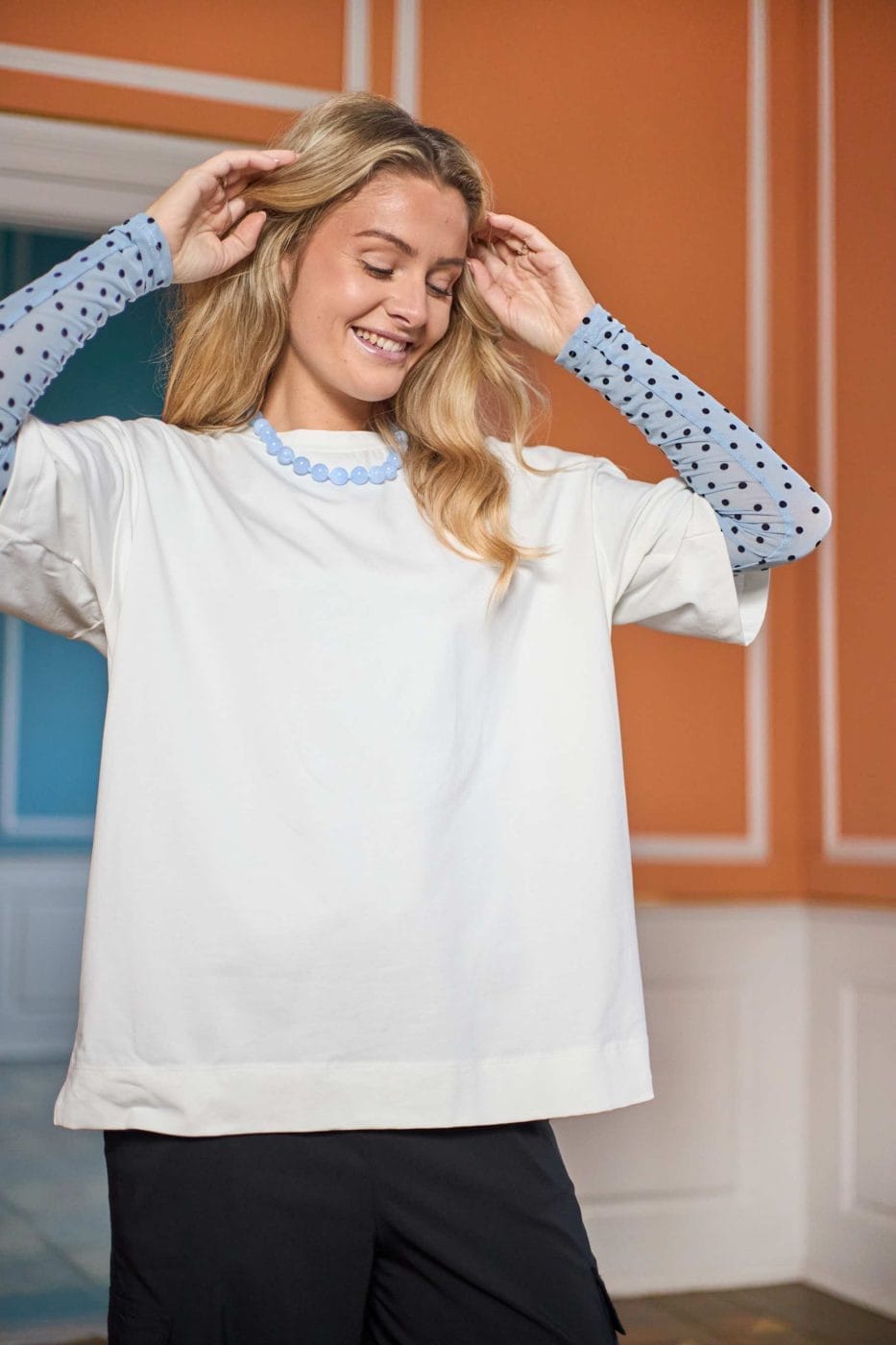 Black Colour May Big T-Shirt Off White