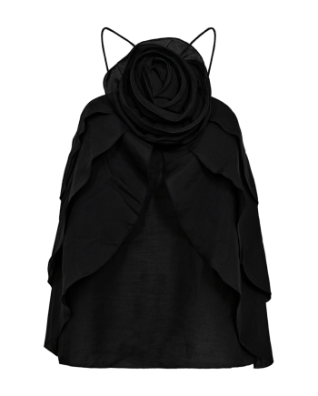 Copenhagen Muse Molly Top M. Blomst Sort