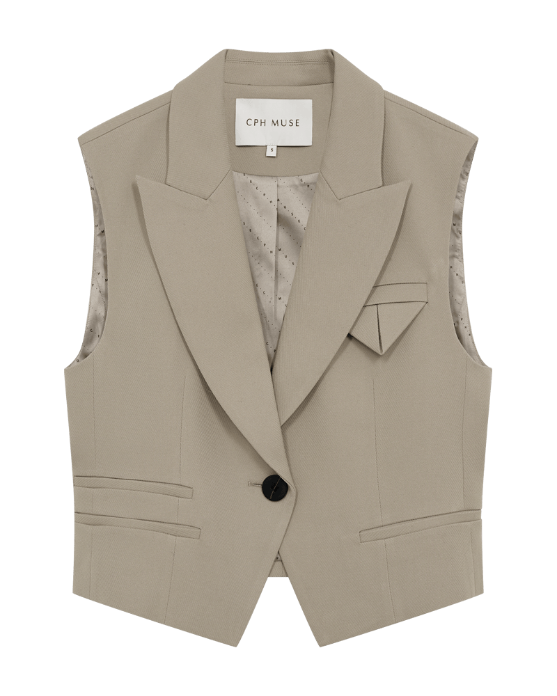 Copenhagen Muse Tailor Vest Winter Twig Melange