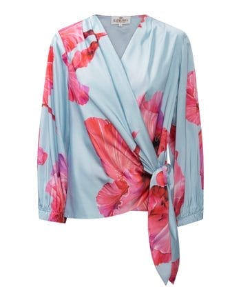 Karmamia Elena Bluse Fuchsia Maxi Flower