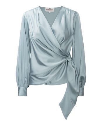 Karmamia Ines Bluse Semi Rich Sky Blue