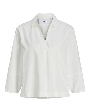 JJXX Caro Poplin Bluse Hvid