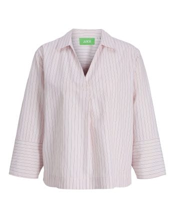 JJXX Caro Poplin Bluse Pink Lady/ Seal Brown