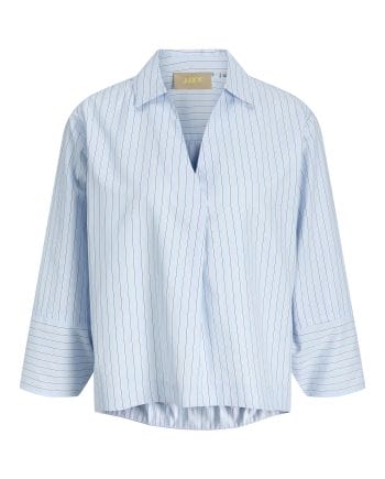 JJXX Caro Poplin Bluse Skyway/Carbernet