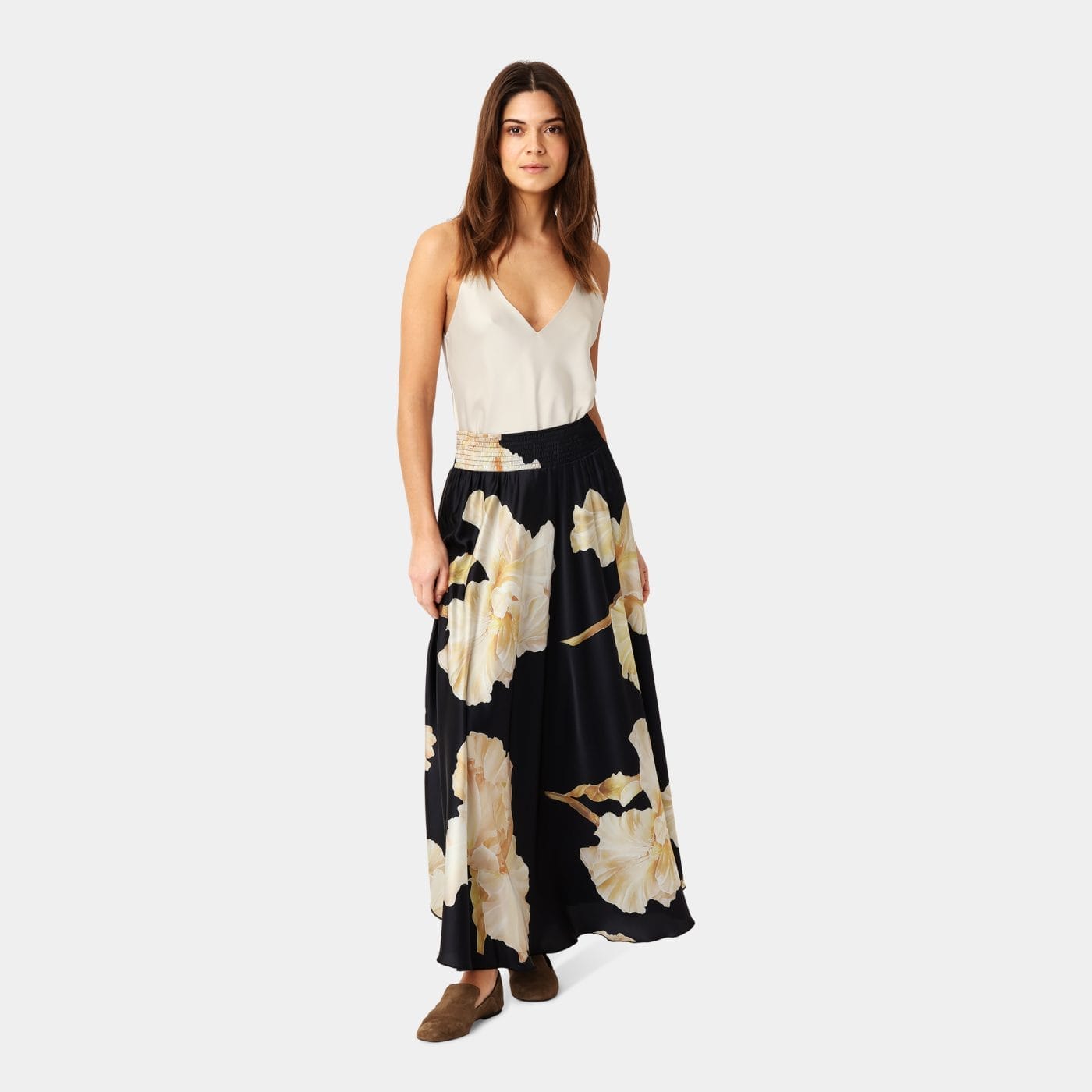 Karmamia Savannah Nederdel Gold Maxi Flower