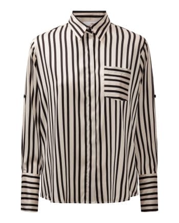 Karmamia Mason Skjorte Black Stripe