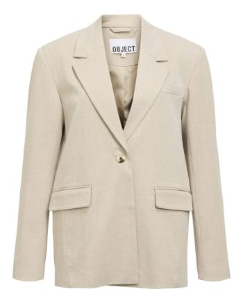 Object Lisa Long Blazer Humus/Melange