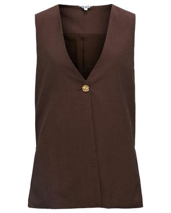 Object Isla Yui Vest Seal Brown