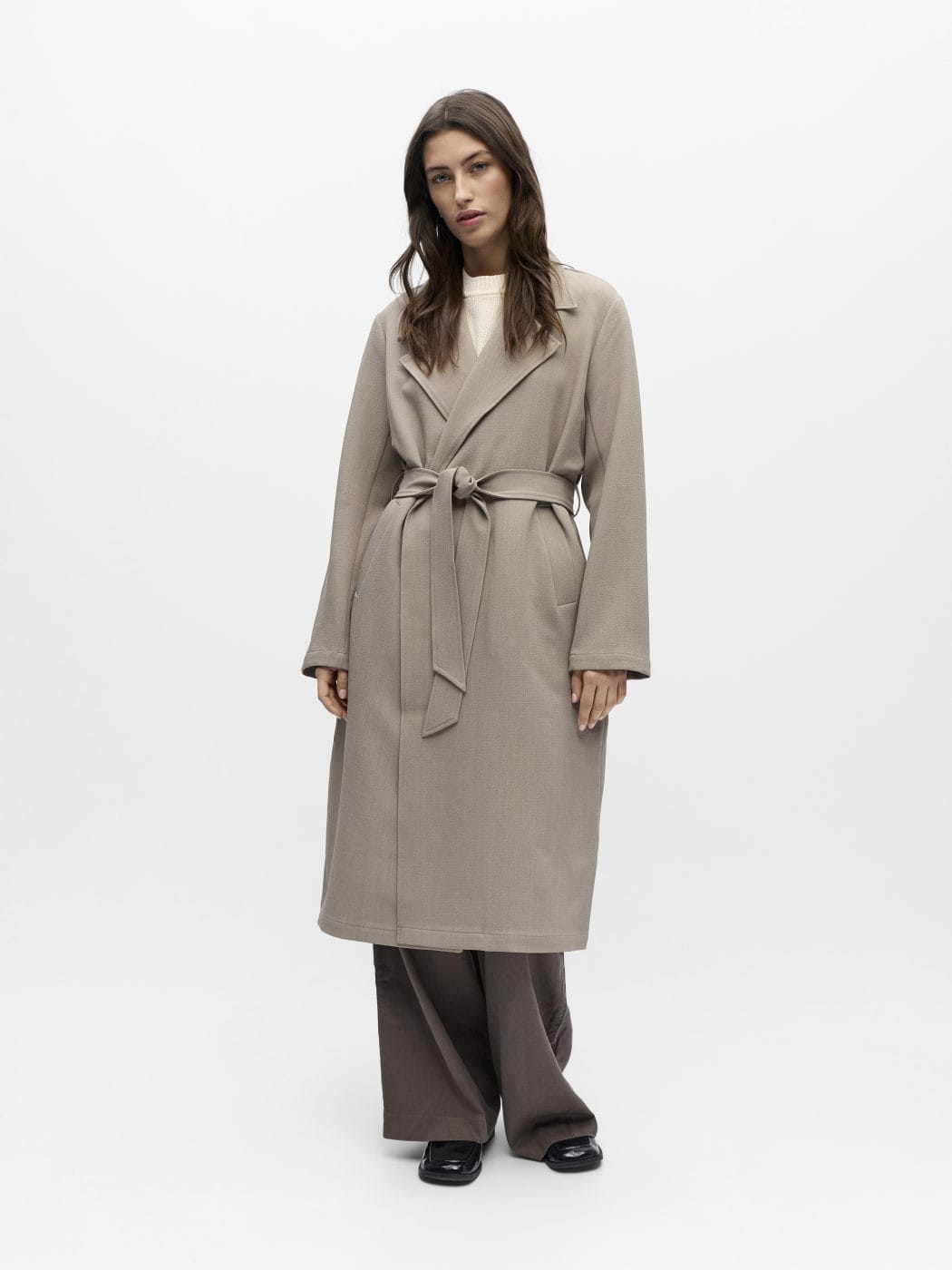 Object Marie Trenchcoat Desert Taupe/Melange