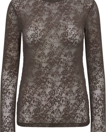 Hype The Detail Lace Bluse Brun