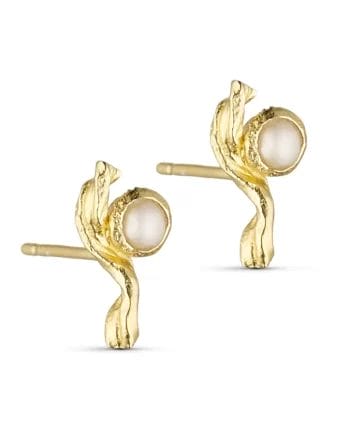 Pure By Nat Idun Post Øreringe - 24K Guldbelagt