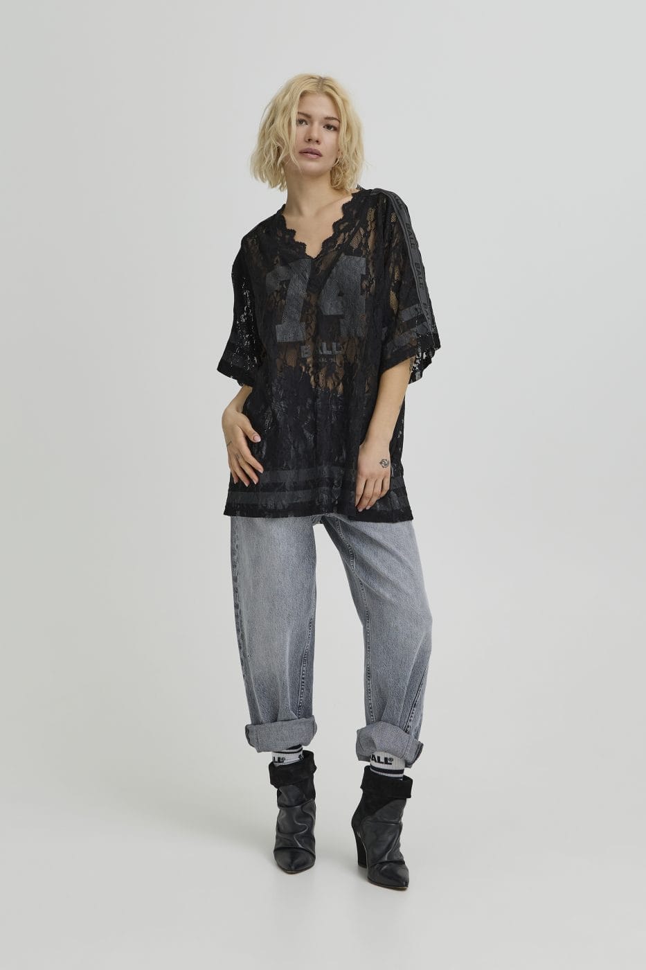 BALL Fine Blonde Bluse Sort