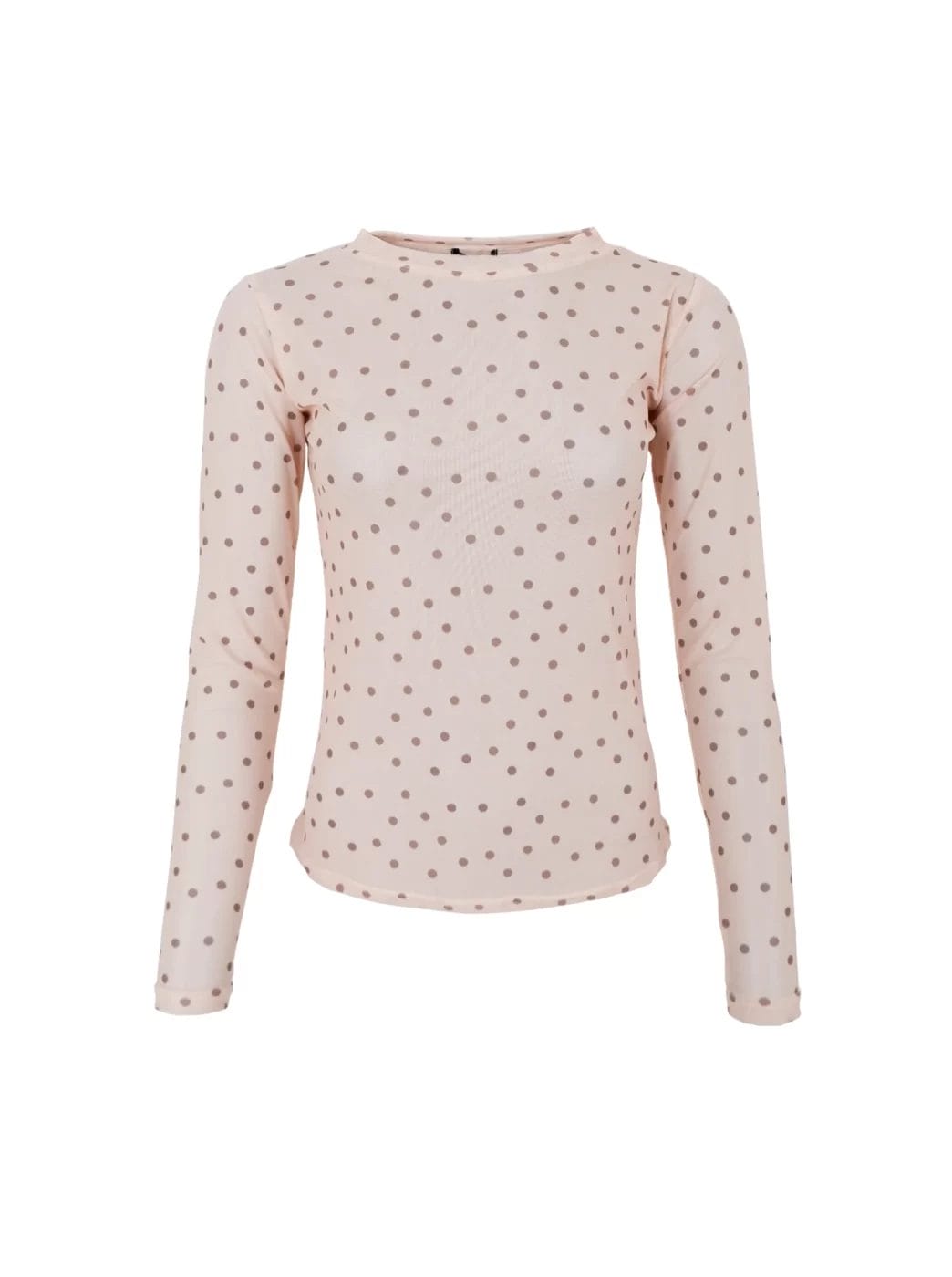 Black Colour Annie Mesh Bluse Powder Dot