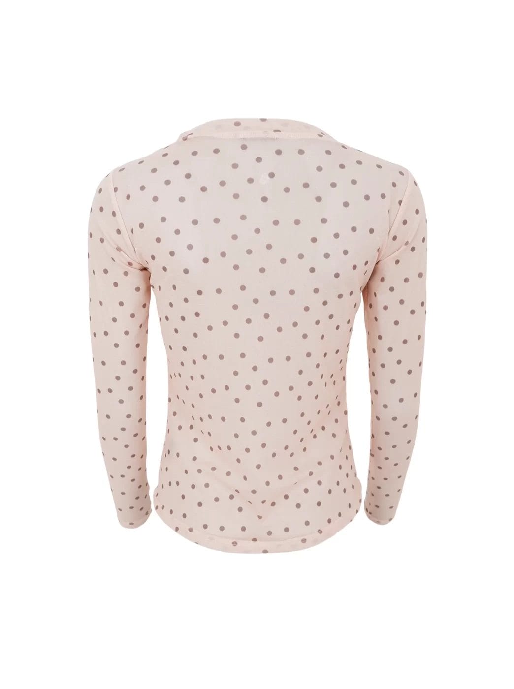 Black Colour Annie Mesh Bluse Powder Dot