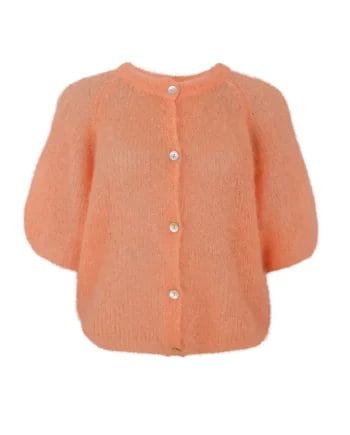 Black Colour Bjoerk Strik Cardigan Peach