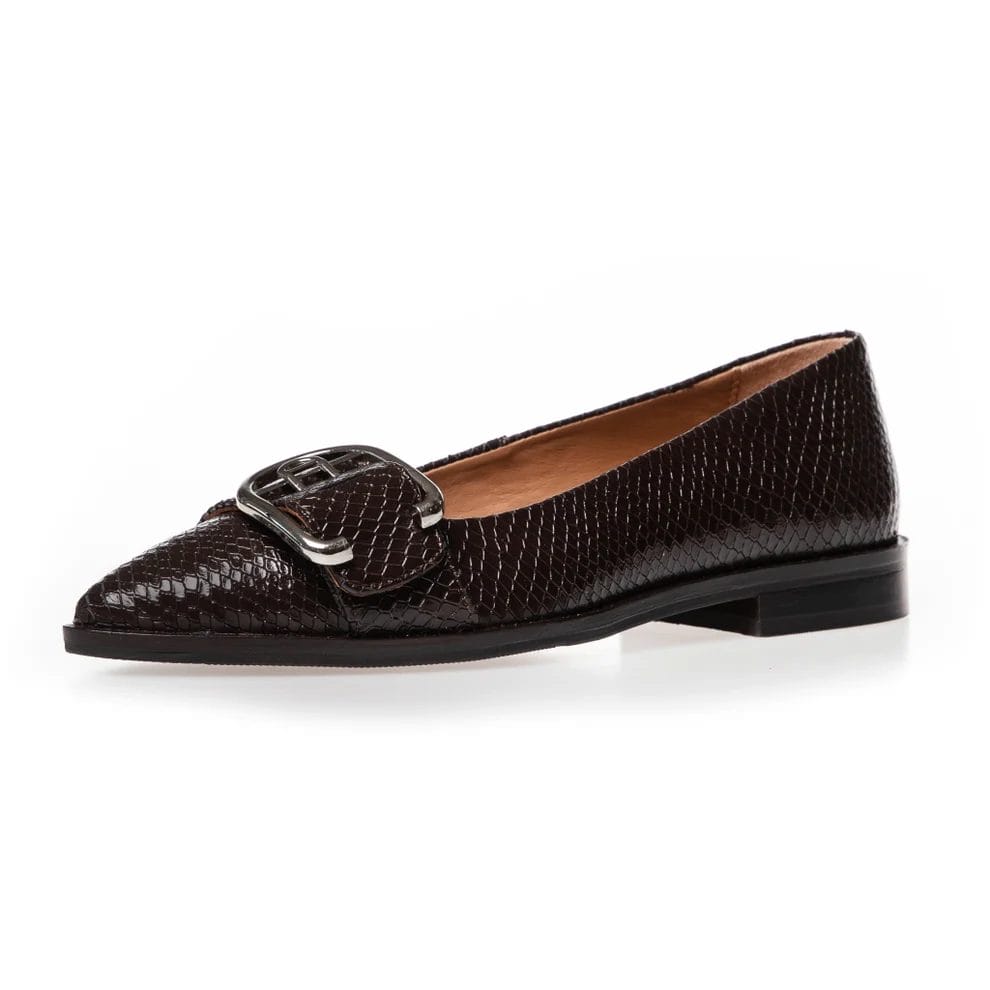 Copenhagen Shoes 'My Succes' Ballerina Dark Brown
