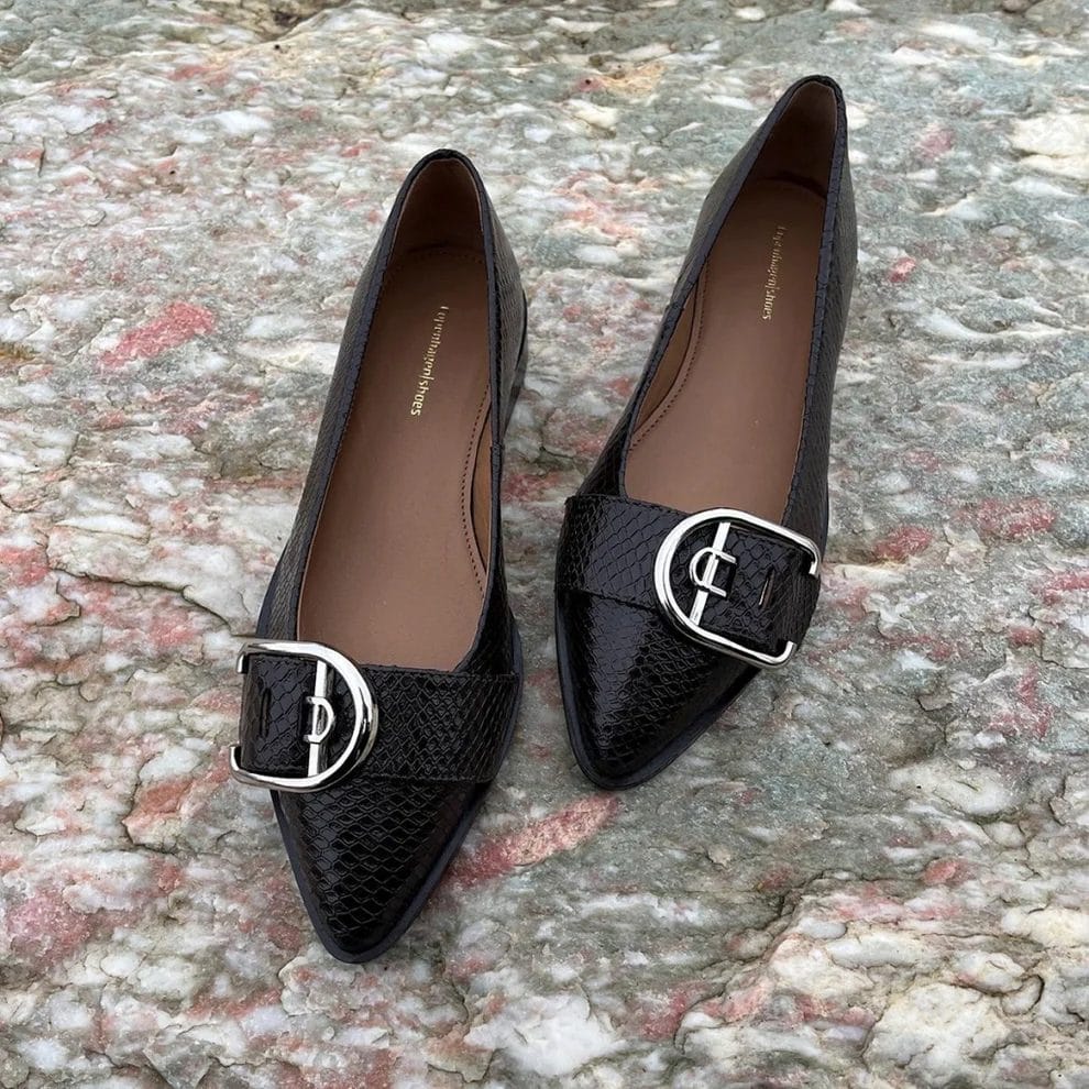 Copenhagen Shoes 'My Succes' Ballerina Dark Brown