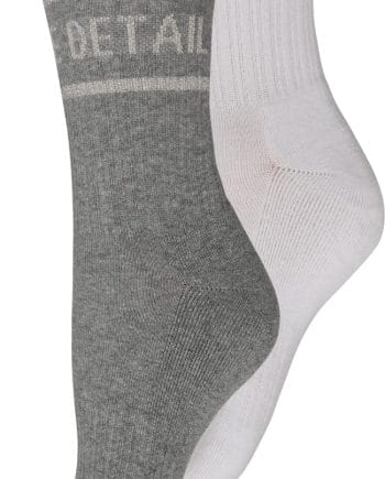 Hype The Detail Sokker 2-Pak Hvid & Grå M. Glimmer