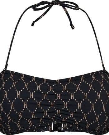 Hype The Detail Bikini Bandeau Top Sort M. Beige Logo