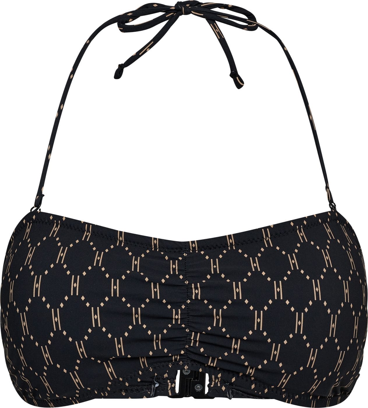 Hype The Detail Bikini Bandeau Top Sort M. Beige Logo