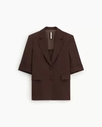 Imperial Blazer M. Korte Ærmer & Slids Caffe