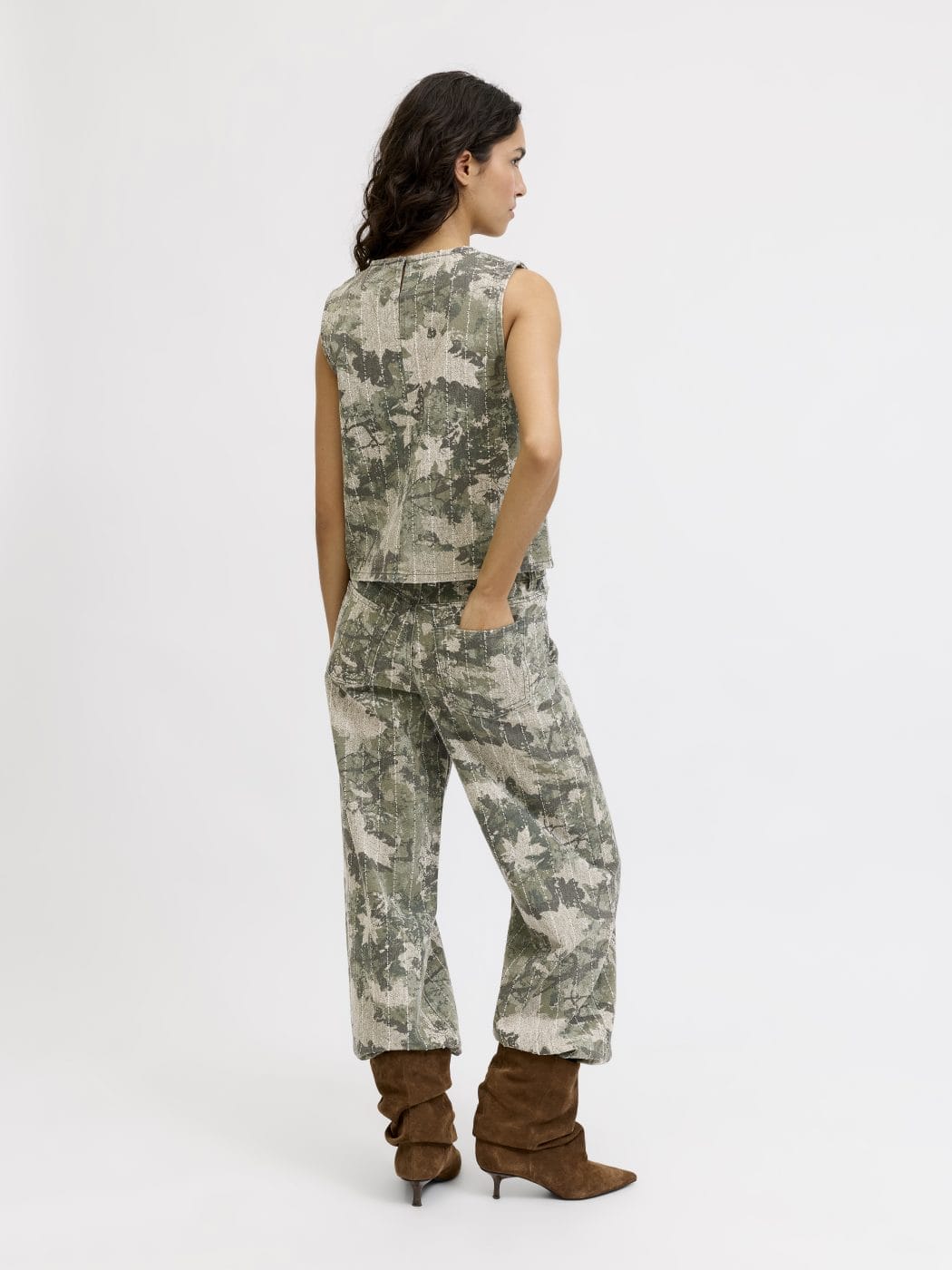 JJXX Mabel Sille Top Dusky Green/Forrest