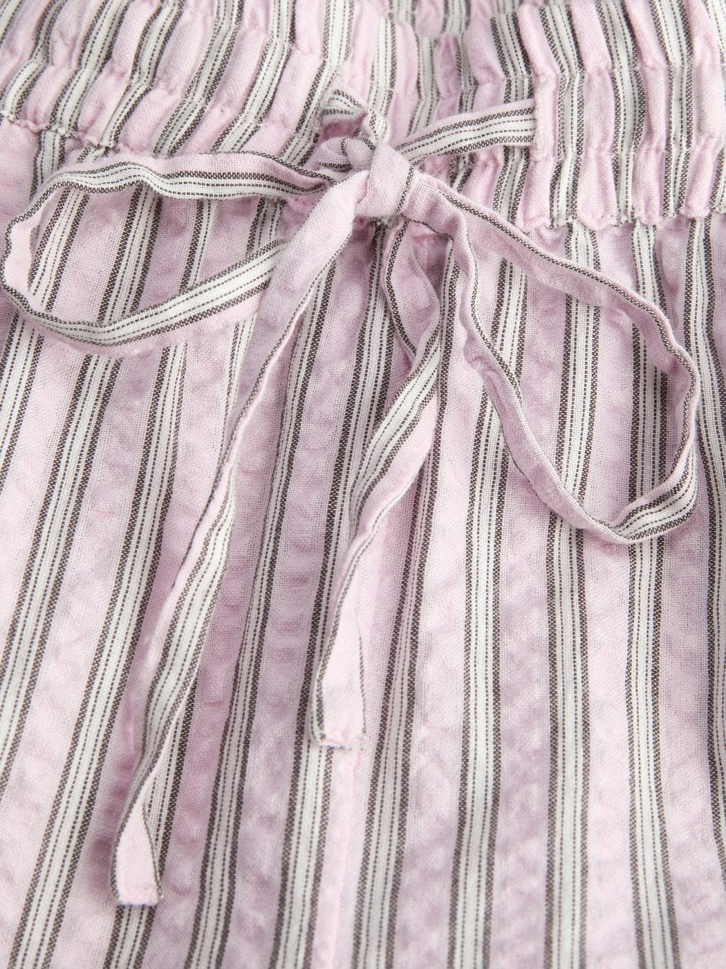 JJXX Zoe Seersucker Shorts Pink Lady/Brown