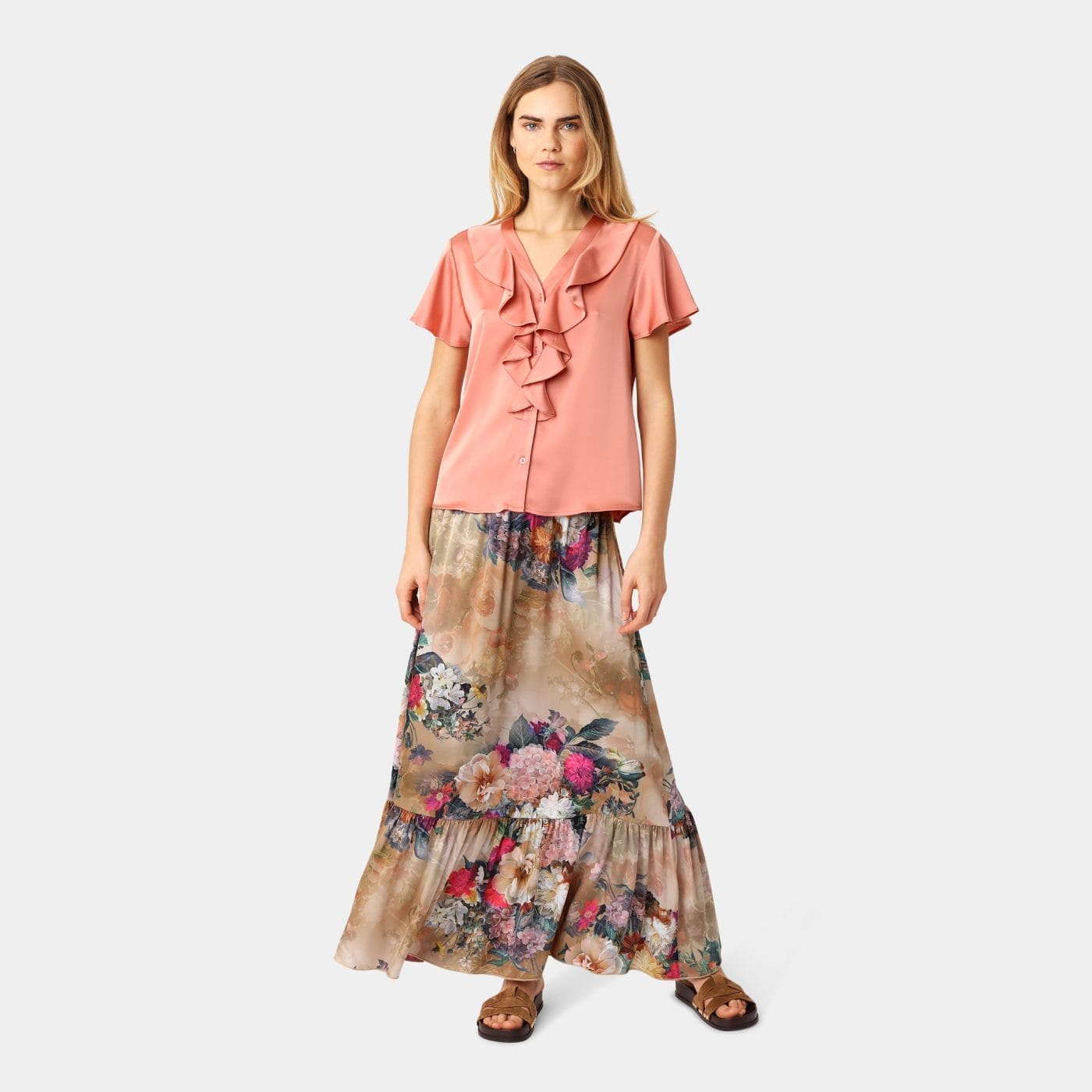 Karmamia Sophia Bluse Short Semi Rich Peach