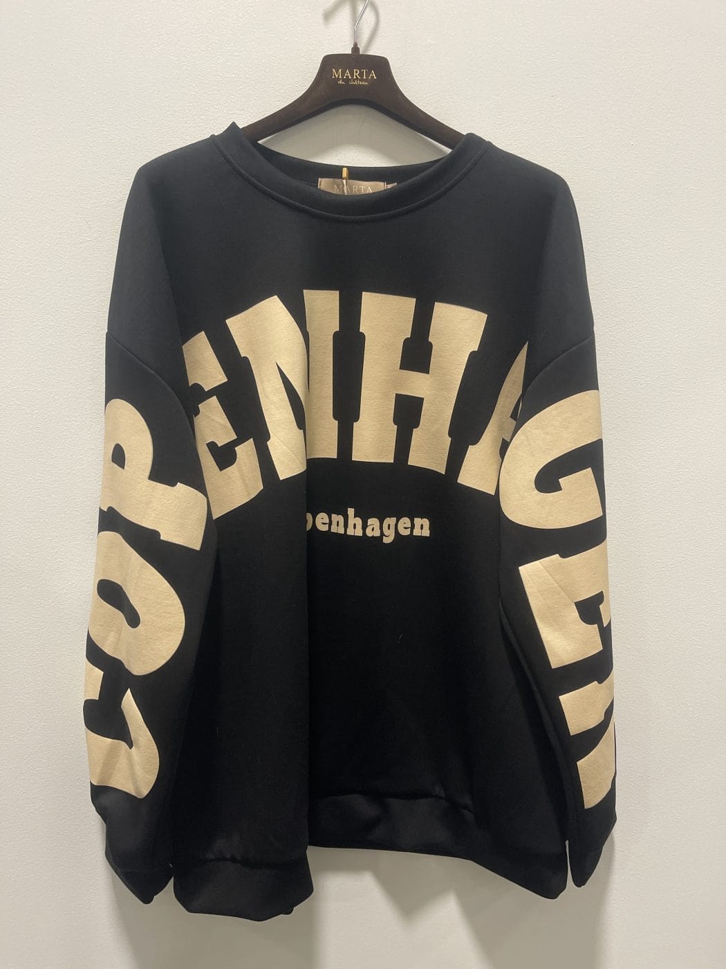 Marta Du Château Hibiscus Copenhagen Sweatshirt Sort M. Beige