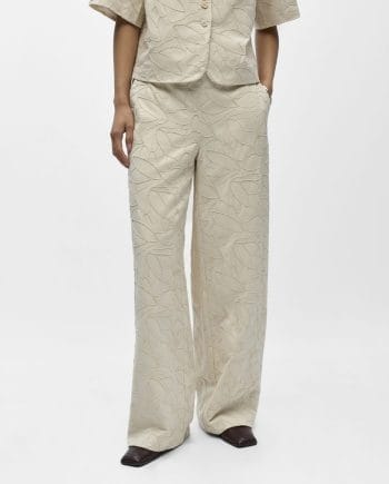 Object Mathilda Lisa Wide Bukser White Sand