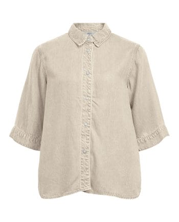 Object Frame Denim Top Birch