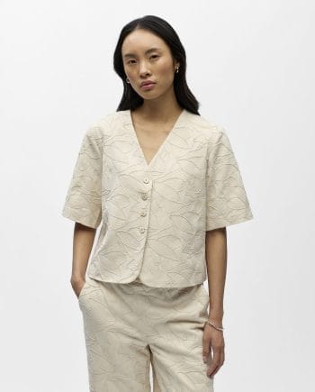 Object Mathilda Lisa Blazer White Sand