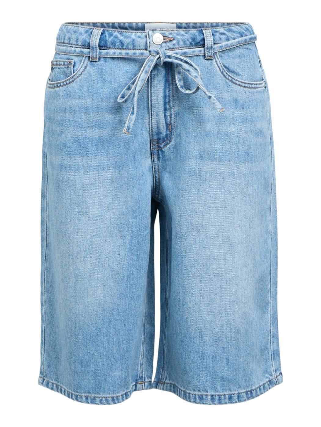 Object Rosie Denim Long Shorts Light Blue Denim